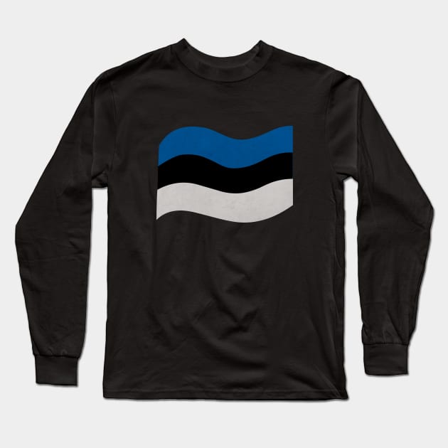 The flag of Estonia Long Sleeve T-Shirt by Purrfect